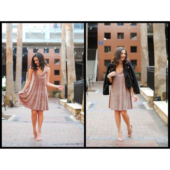 💕NORDSTROM TEN SIXTY SHERMAN💕 Velvet Camisole Dress Small S - Picture 9 of 16